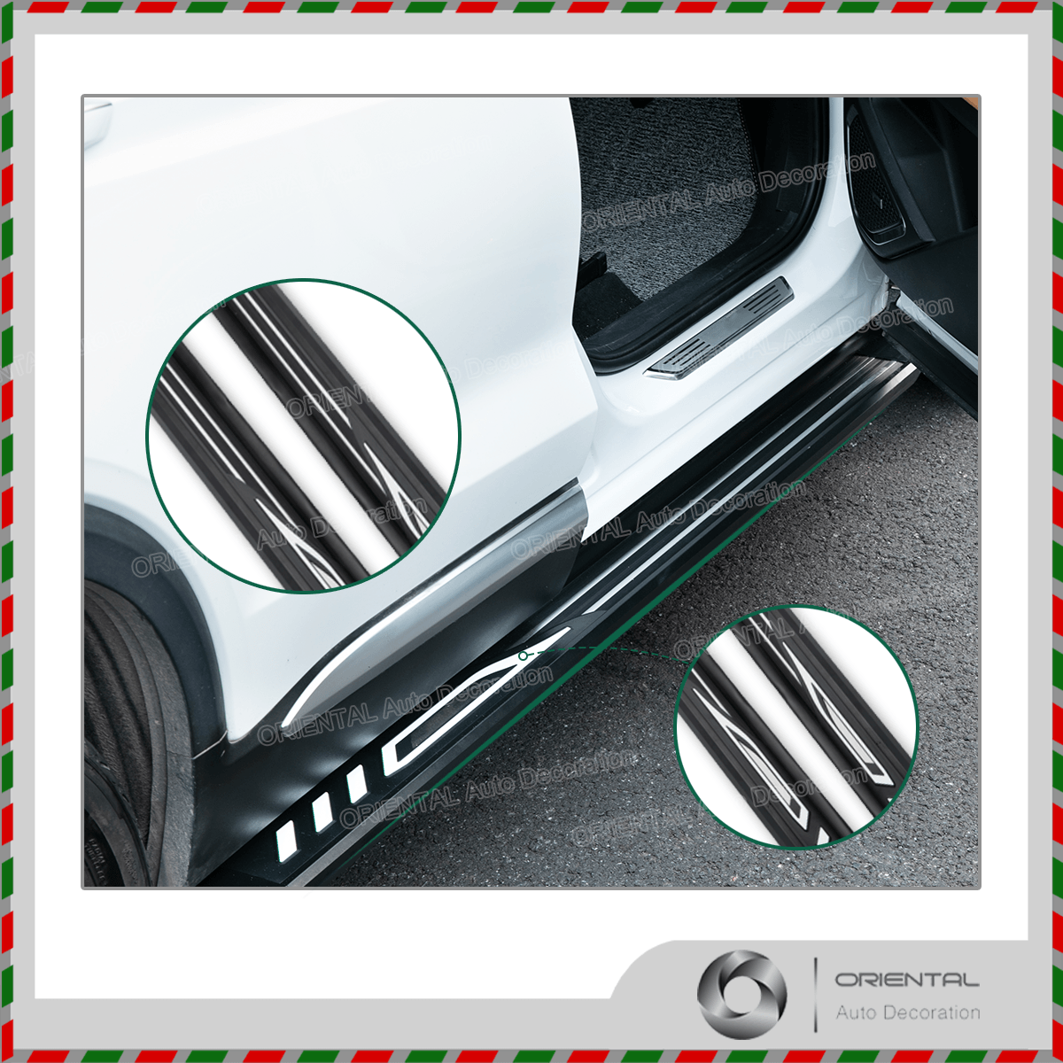 Aluminum Side Steps Running Board For MercedesBenz GLE Class / ML Cla