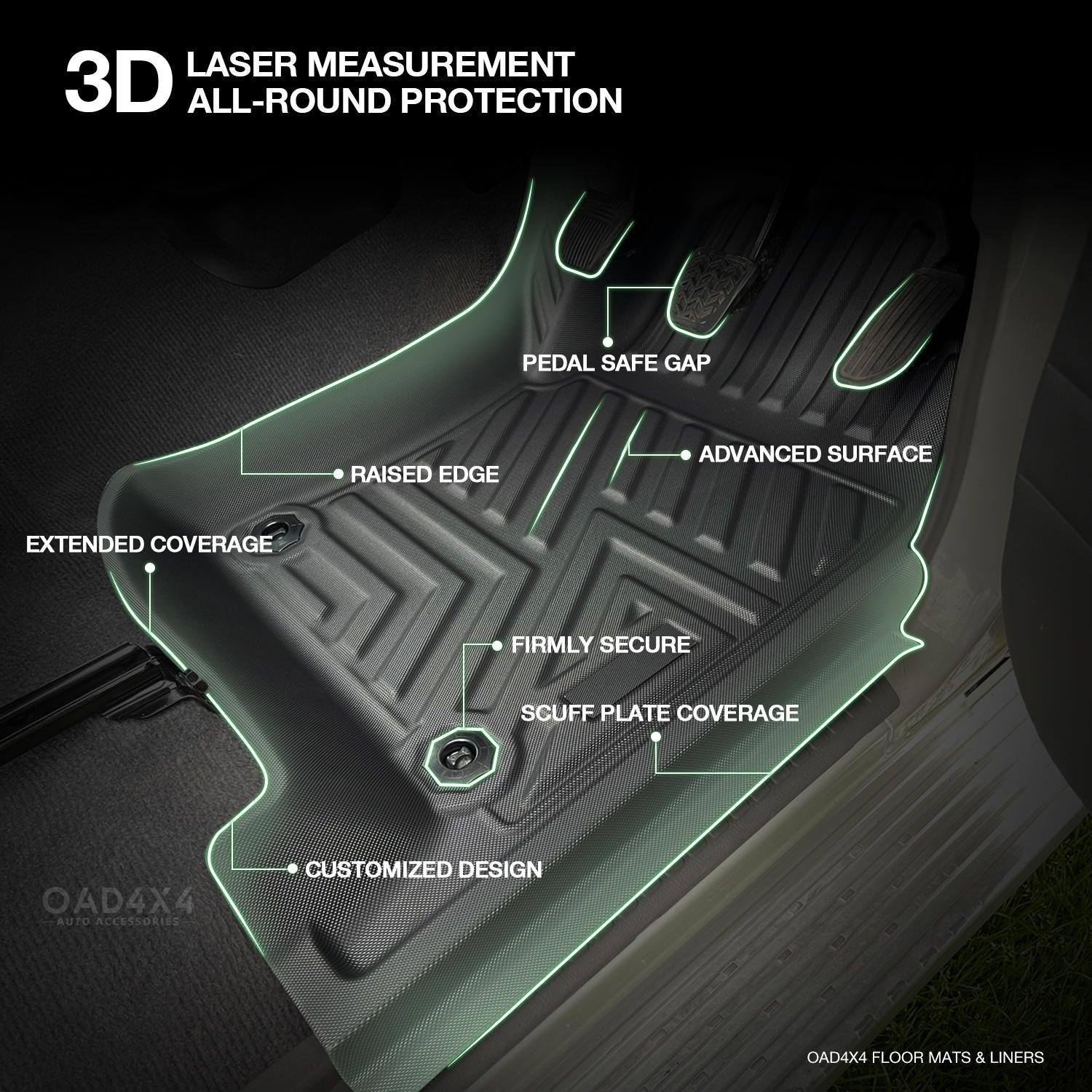 5D TPE Car Floor Mats for Toyota Land Cruiser 79 Dual Cab 2012-Onwards