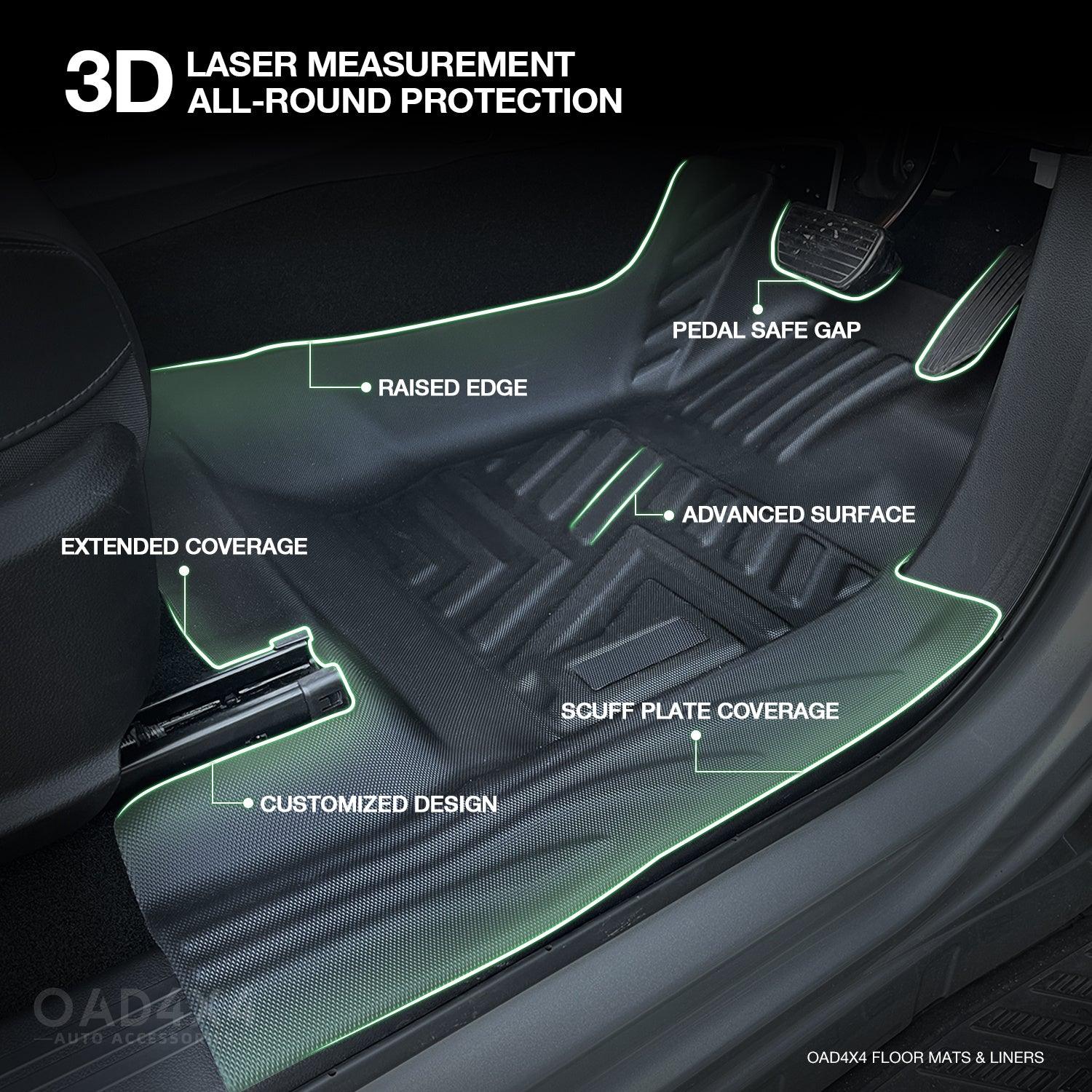 5D TPE Car Floor Mats for GWM Cannon Single Cab 2025-Onwards