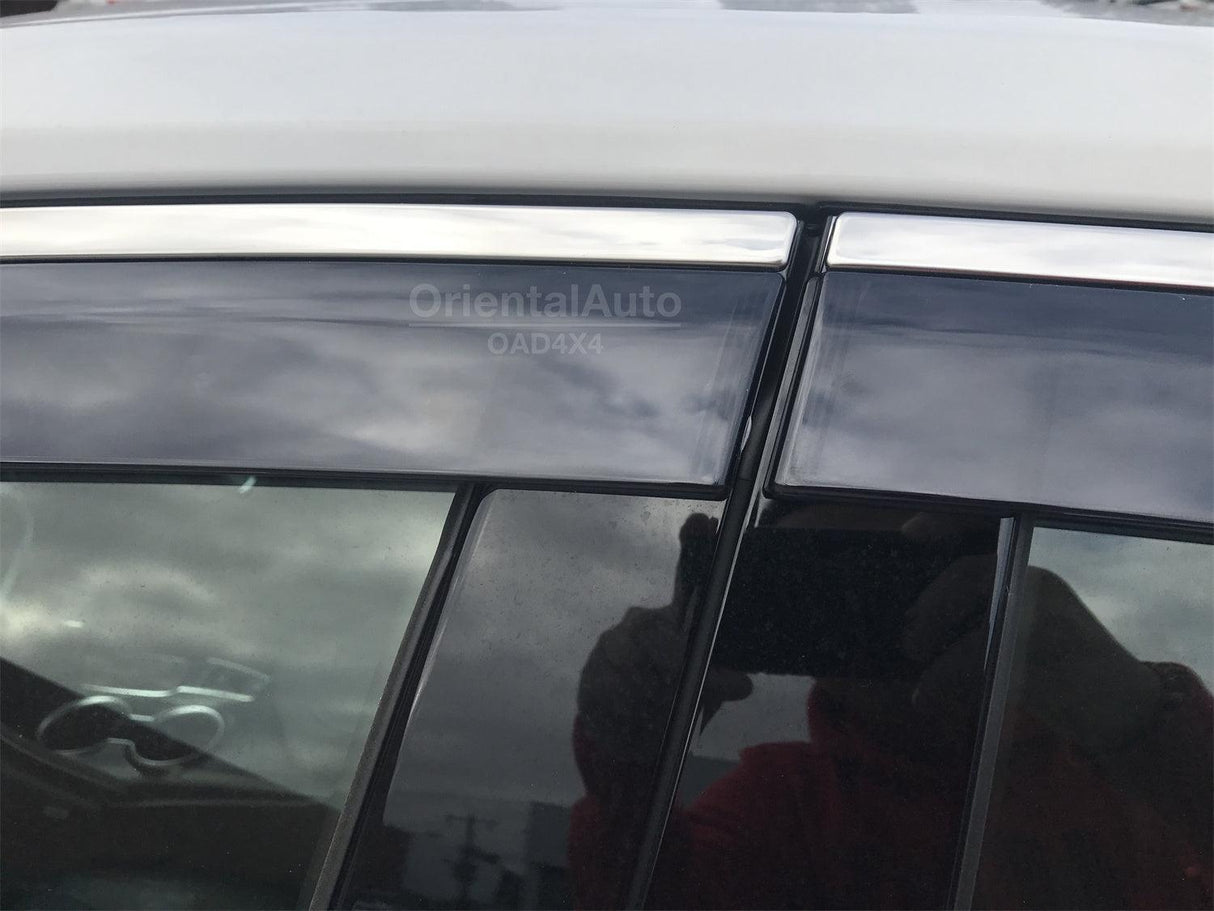 Stainless Edge Weather Shields for Toyota Camry 2017-2024