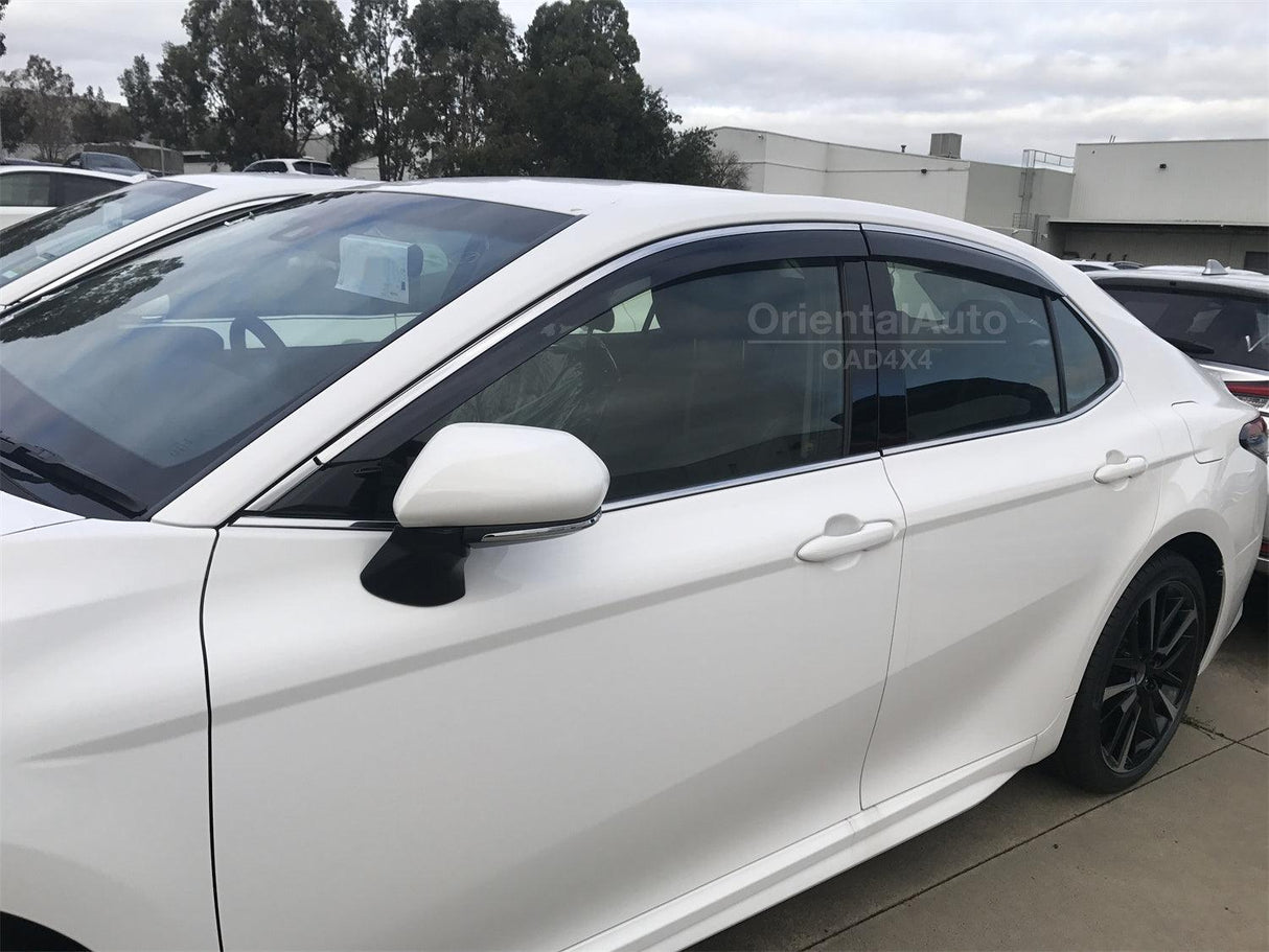 Stainless Edge Weather Shields for Toyota Camry 2017-2024