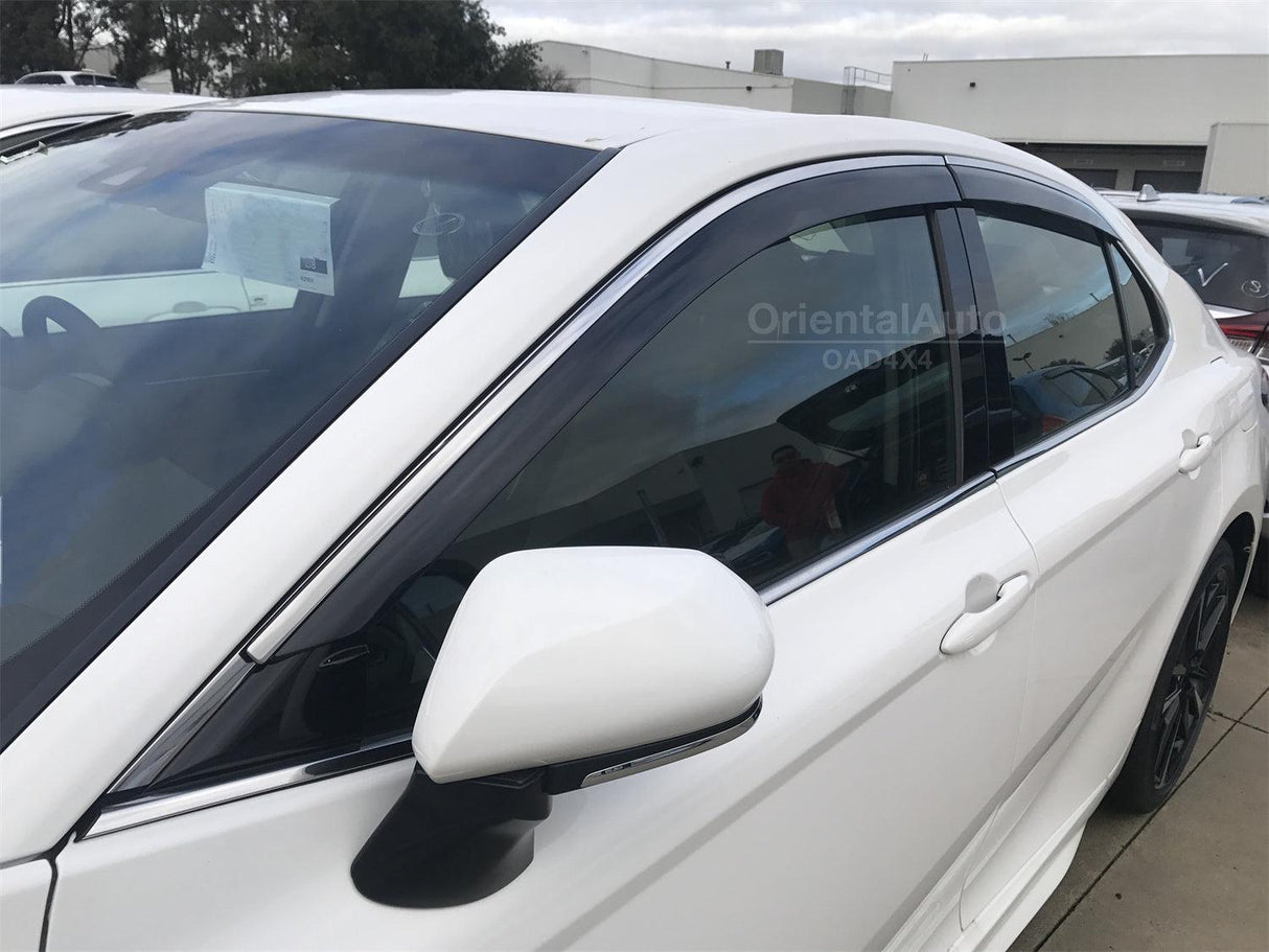 Stainless Edge Weather Shields for Toyota Camry 2017-2024