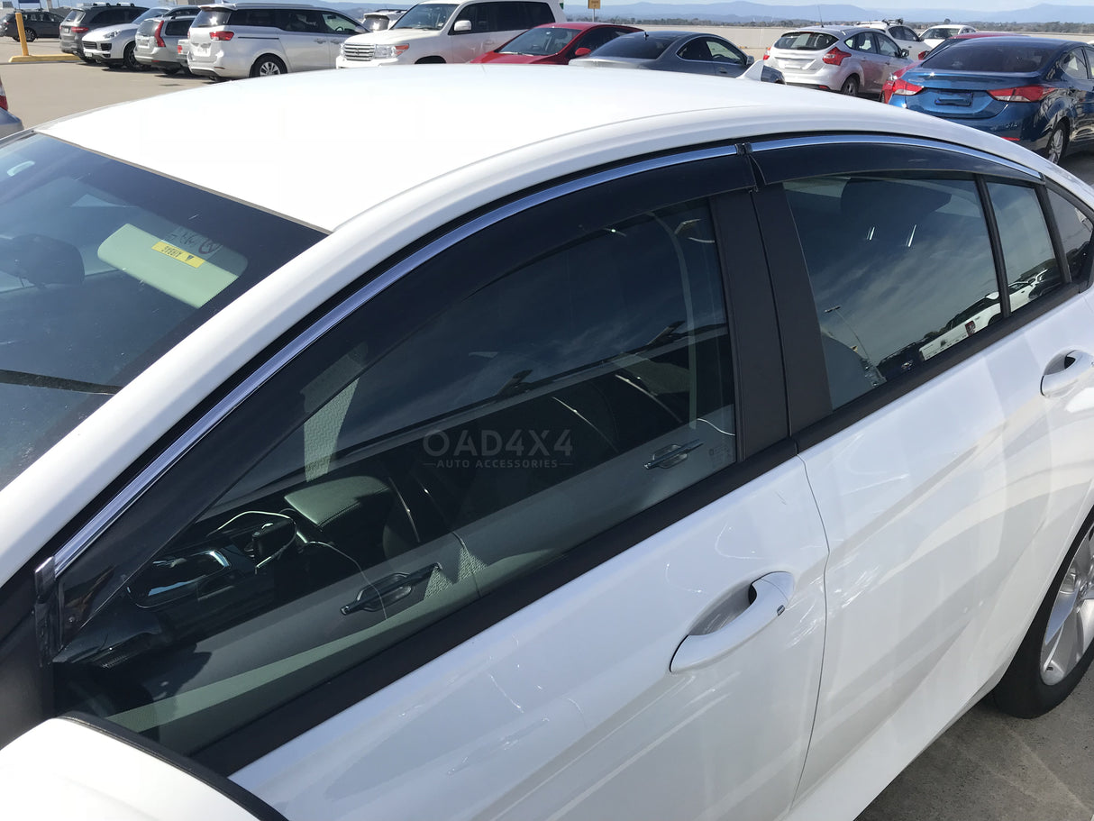 Stainless Edge Weather Shields for Holden Commodore ZB Sedan 2017-2020