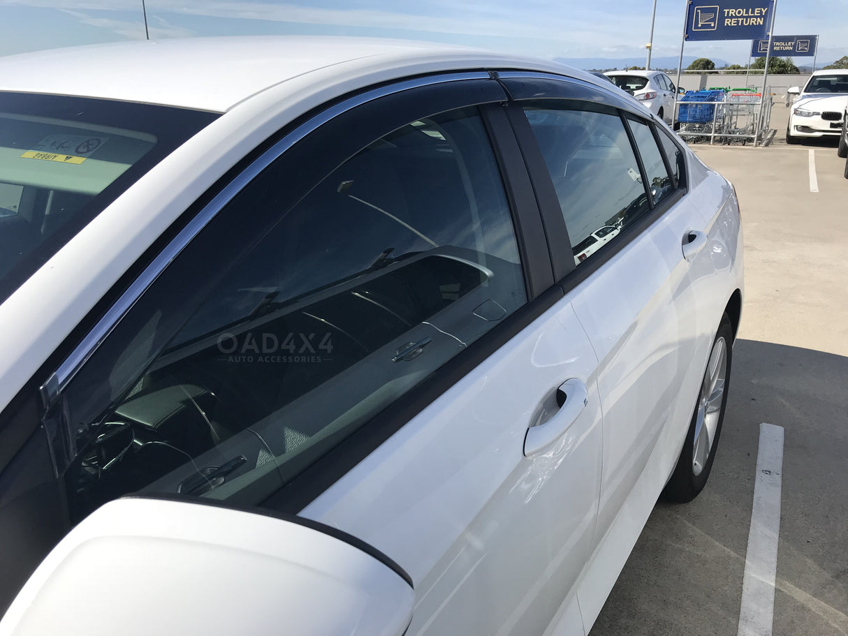 Stainless Edge Weather Shields for Holden Commodore ZB Sedan 2017-2020