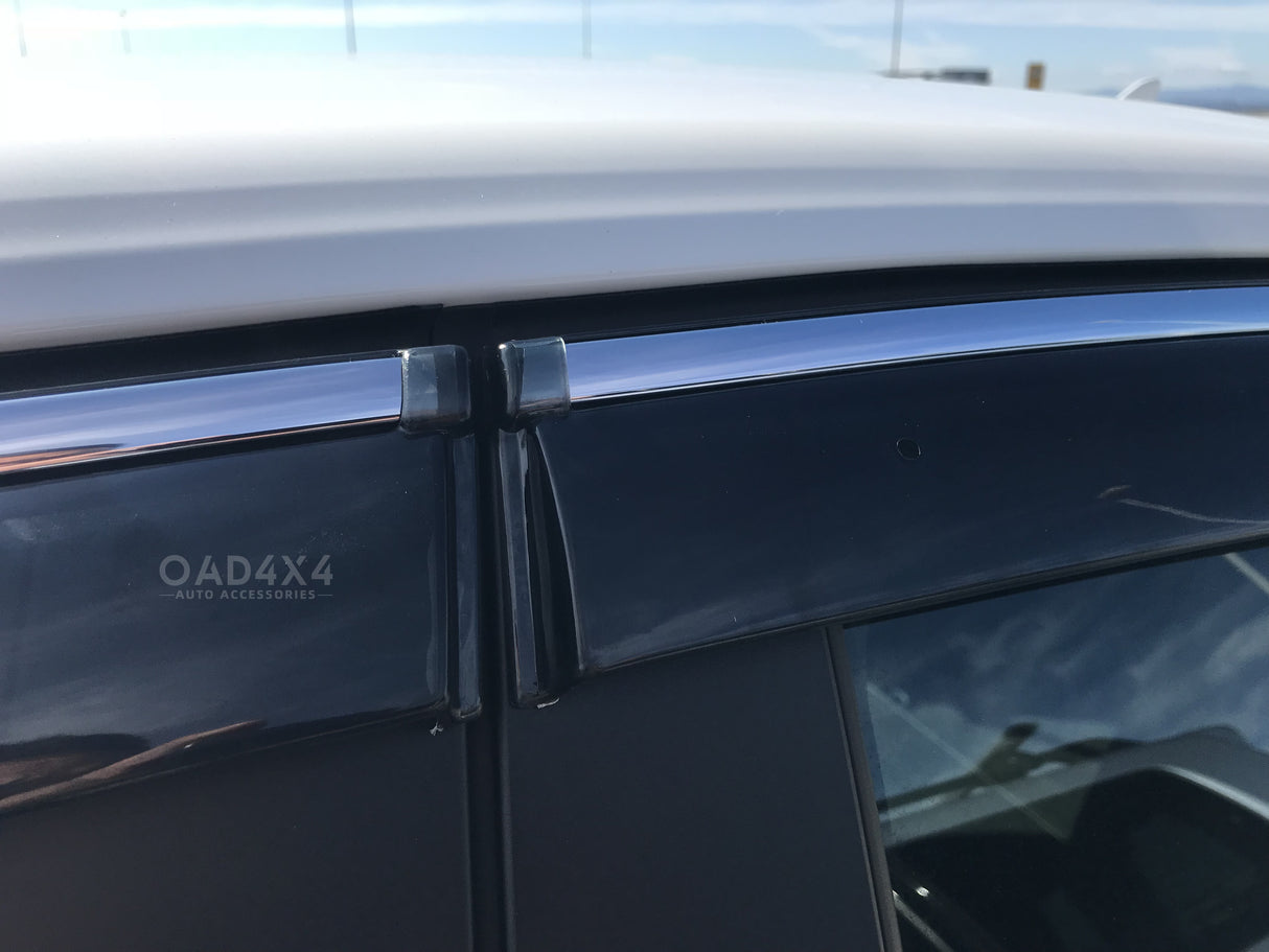 Stainless Edge Weather Shields for Holden Commodore ZB Sedan 2017-2020