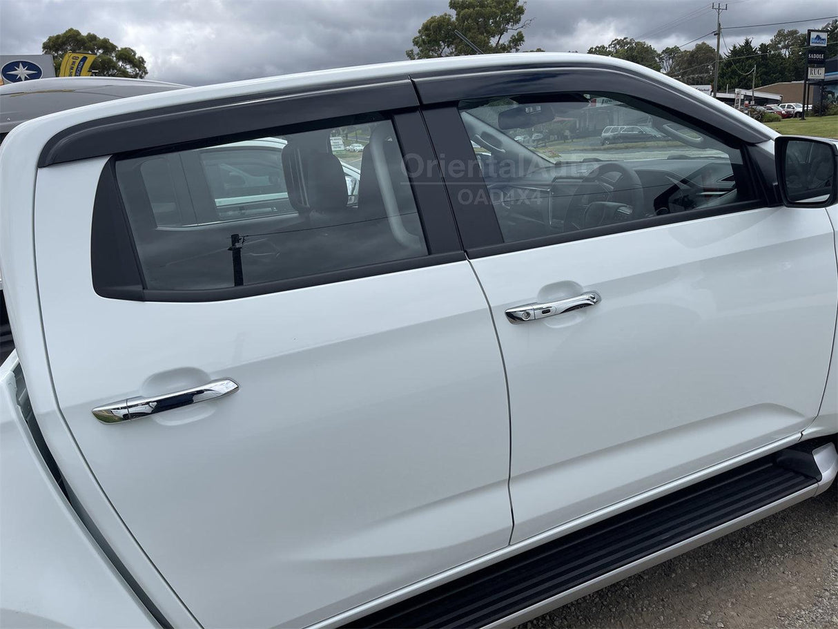 Bonnet Protector & Injection Weathershields for ISUZU DMAX D-MAX Dual Cab 2020-Onwards