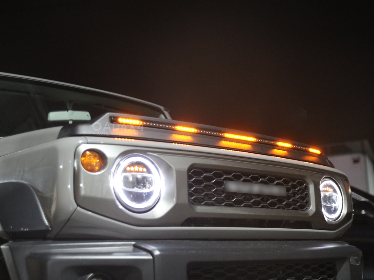 Bonnet Protector with LED Lights for Suzuki Jimny 2018-Onwards
