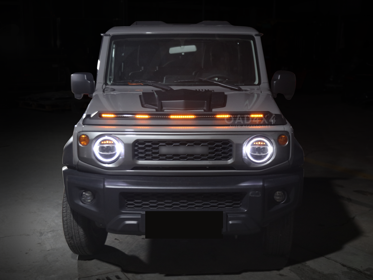 Bonnet Protector with LED Lights for Suzuki Jimny 2018-Onwards