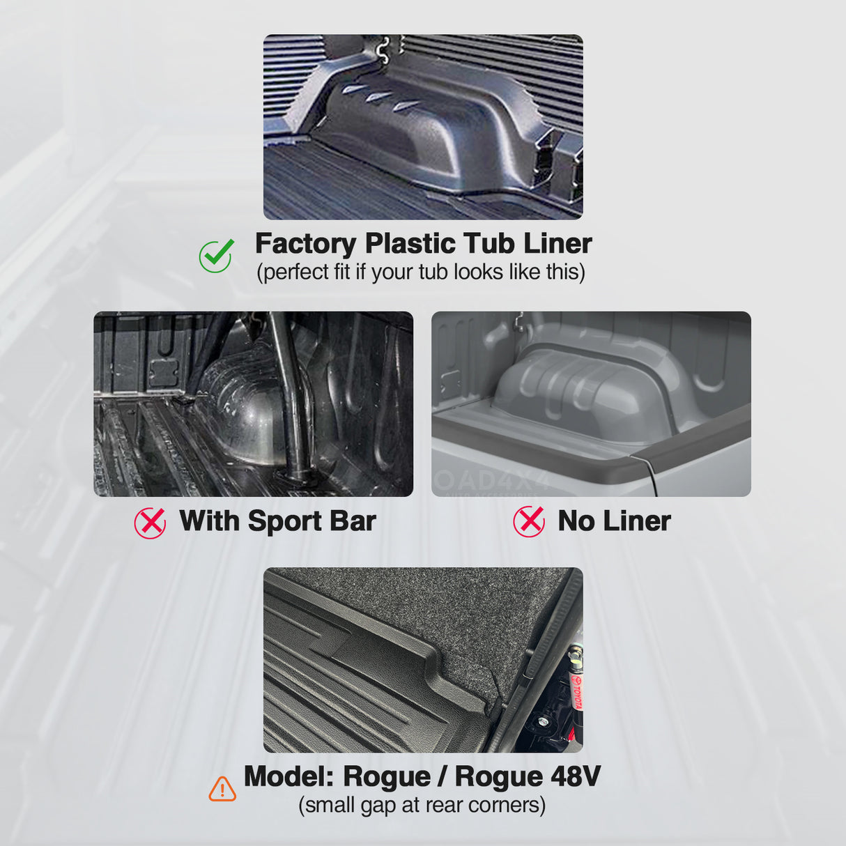 Ute Mat for Toyota Hilux Dual Cab GR Sport/Rogue/Rogue 48V 2015-Onwards