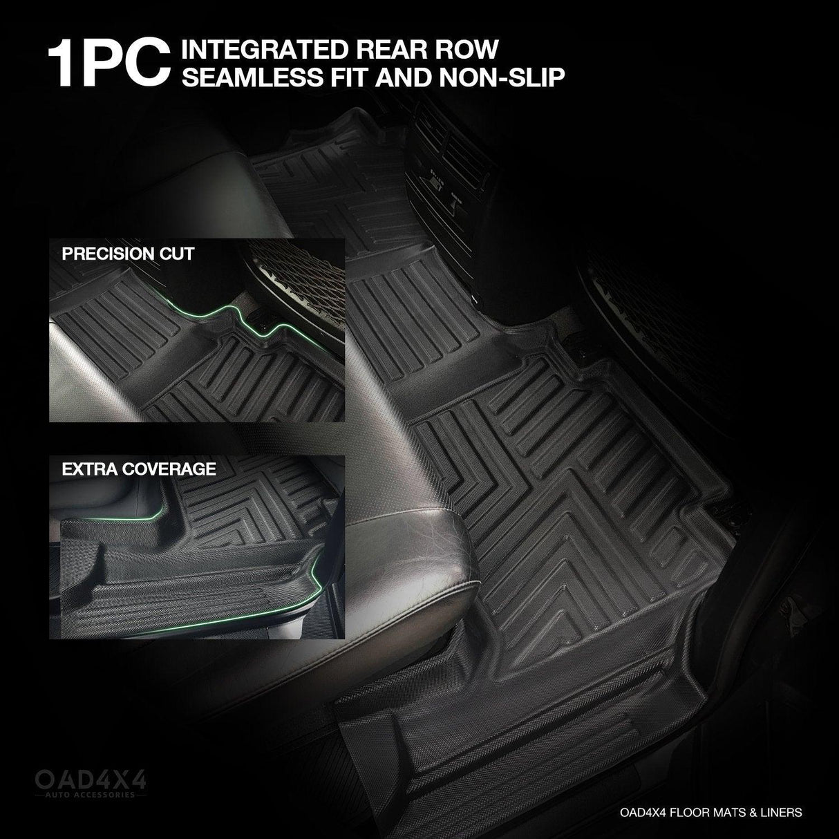 5D TPE Car Floor Mats for Toyota Land Cruiser 200 Series 2012-2021