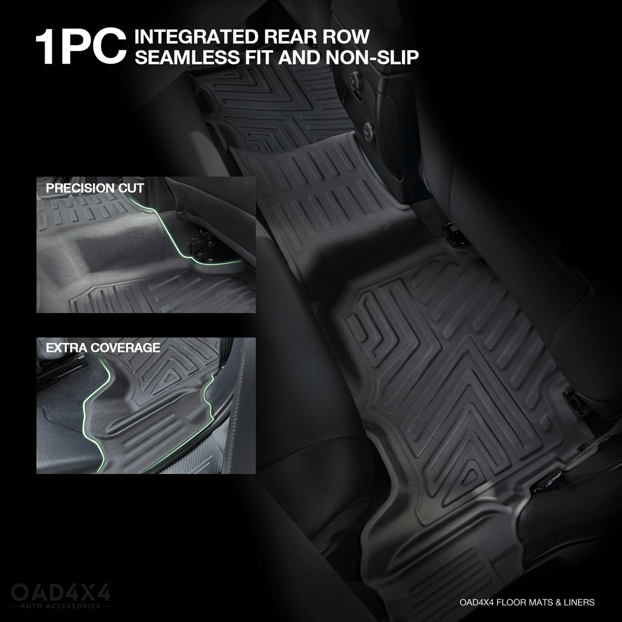 5D TPE Car Floor Mats for Ford Everest UA / UA II 2015-2022
