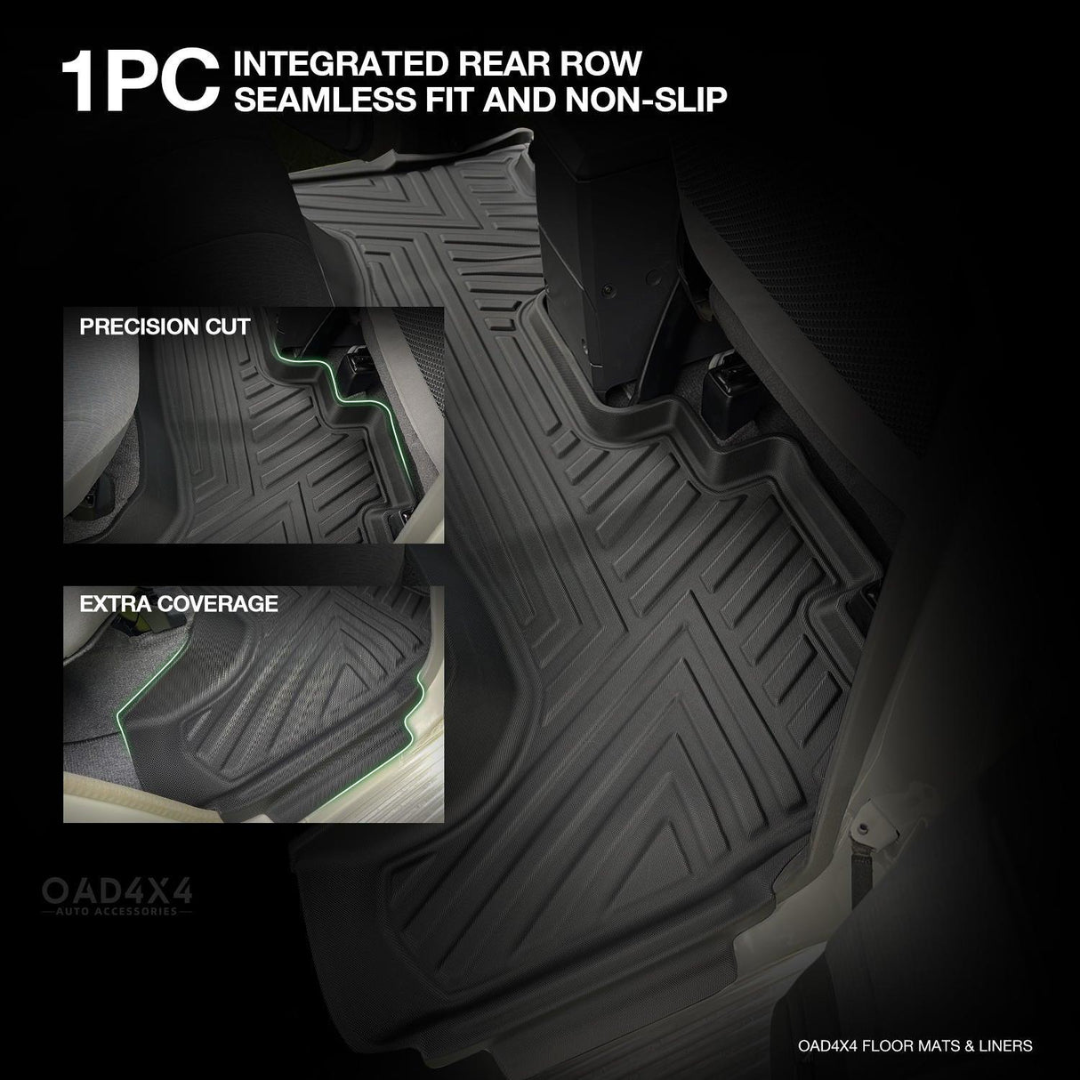 5D TPE Car Floor Mats for Toyota Land Cruiser 76 2012-2023