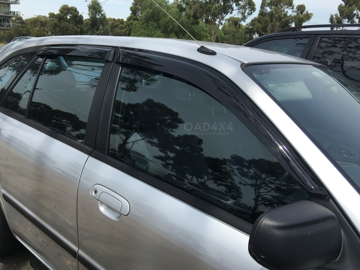 Luxury Weather Shields for Mazda 323 Hatch 1998-2004