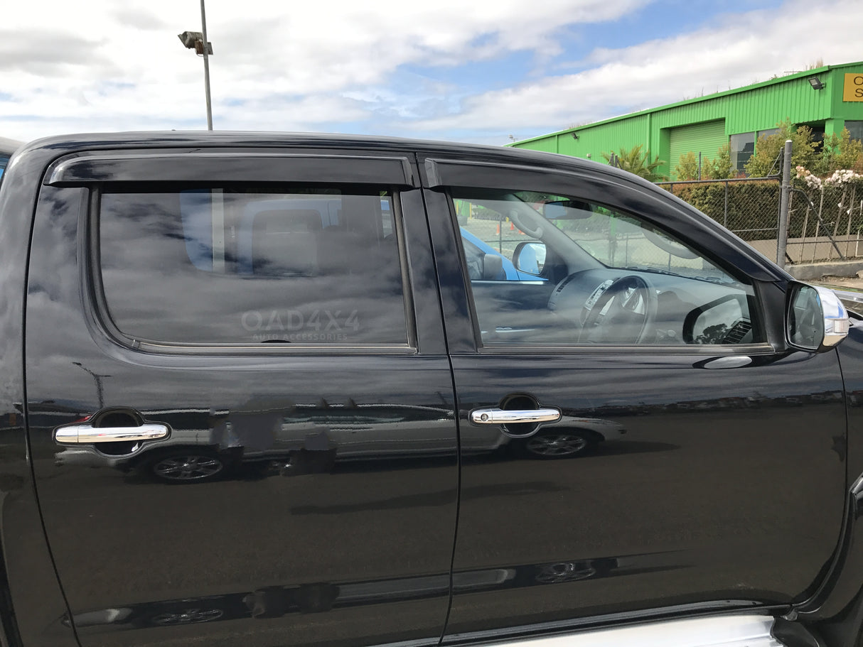 Bonnet Protector & Injection Weathershields for Toyota Hilux Dual Cab 2011-2015