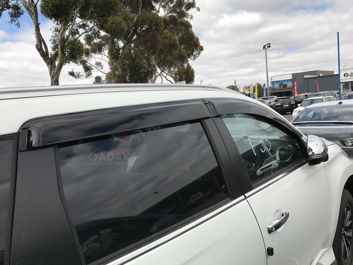 Pre-order Bonnet Protector & Injection Weathershields for Mitsubishi Pajero Sport QE Series 2015-2019