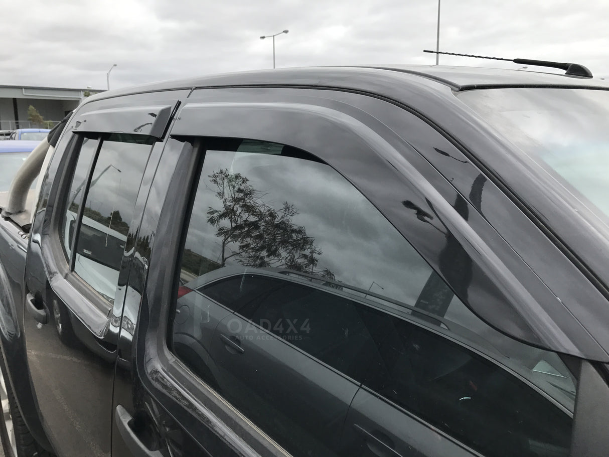 Injection Weather Shields for Nissan Navara D40 Dual Cab 2005-2015