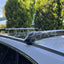 1 Pair Aluminum Silver Cross Bar Roof Racks Baggage Holder for Lexus NX300 NX300H 2014-2021 Clamp in Flush Rail