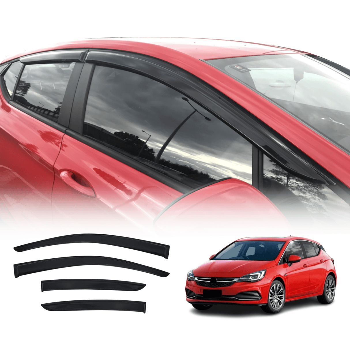 Luxury Weather Shields for Holden Astra Hatch 2016-2020