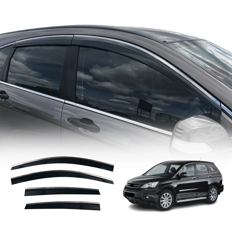 Stainless Edge Weather Shields for Honda CRV CR-V RE Series 2007-2012