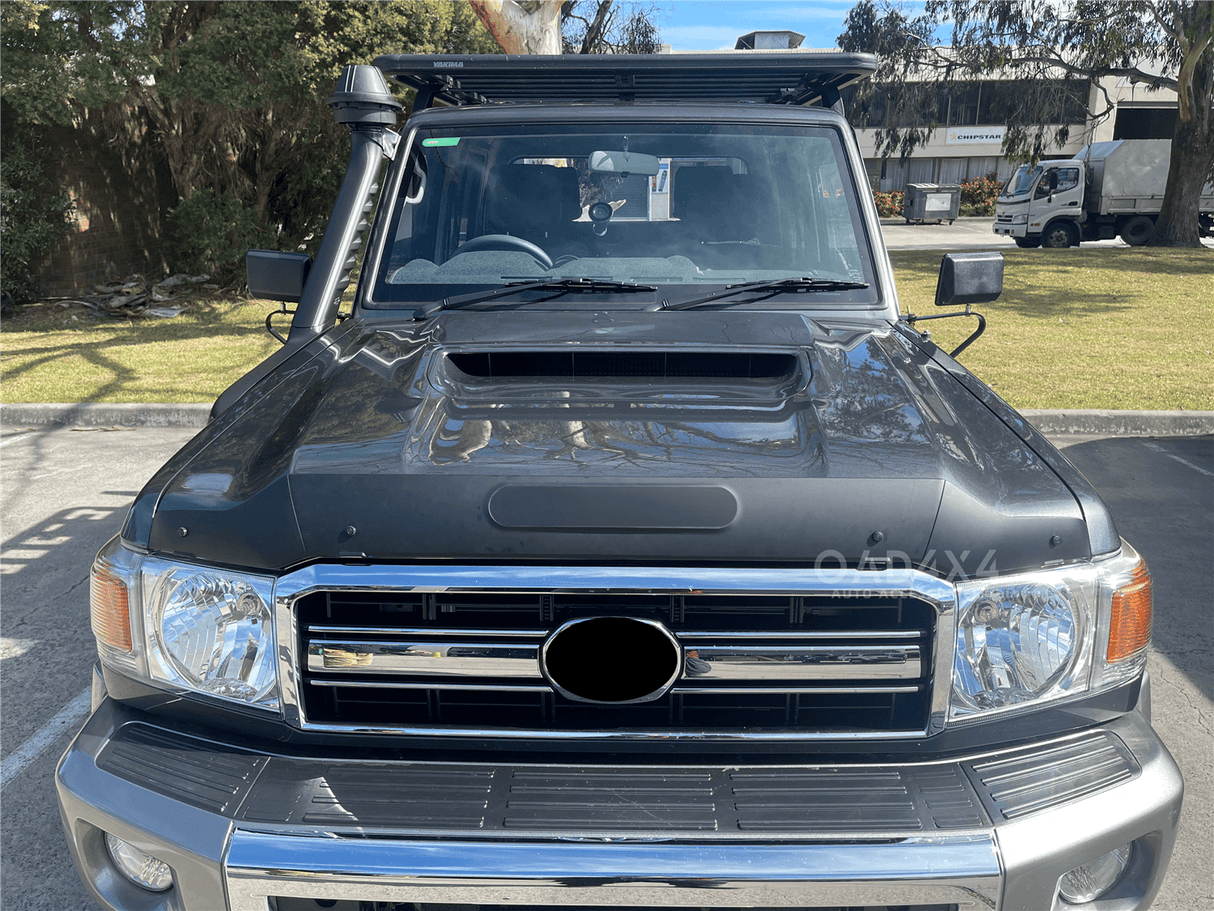 Bonnet Protector & Luxury Weathershields for Toyota Land Cruiser 70 76 78 79 Series UTE 2007-2023 2PCS