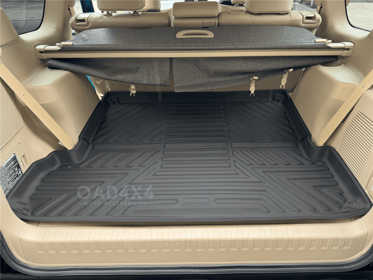 7D TPE Car Floor Mats for Toyota Land Cruiser Prado 150 Auto 7 Seats 2009-2024
