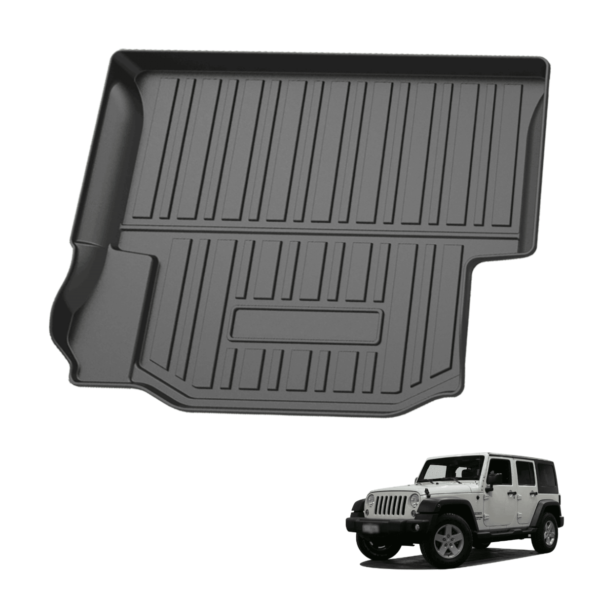 Boot Liner for Jeep Wrangler JK 4Door 2007-2018 with Factory Rear Subwoofer