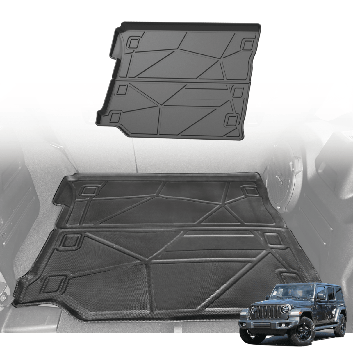 Boot Liner for Jeep Wrangler JL series 4Door 2018-Onwards With Factory Rear Subwoofer