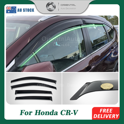 Premium Weathershields Weather Shields Window Visor For Honda CRV RM Series 2012-2017