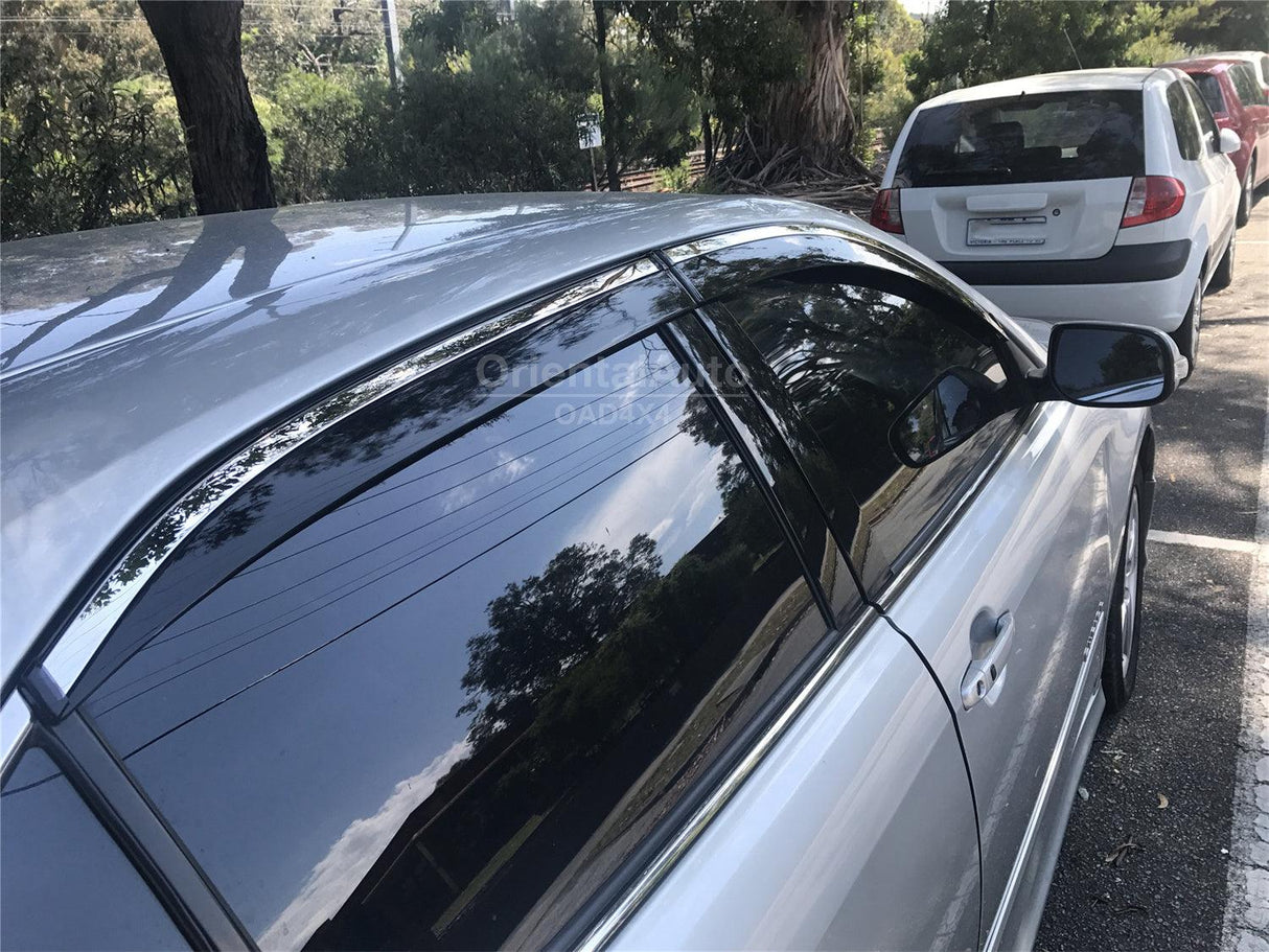 Stainless Edge Weather Shields for Toyota Aurion 2006-2011