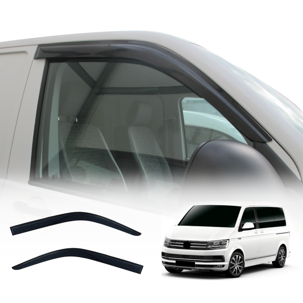 Weather Shields for Volkswagen Caravelle 2004-2015 2PCS