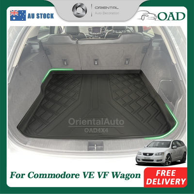 3D TPE Boot Mat for Holden Commodore VE VF Wagon Cargo Mat Trunk Mat Boot Liner