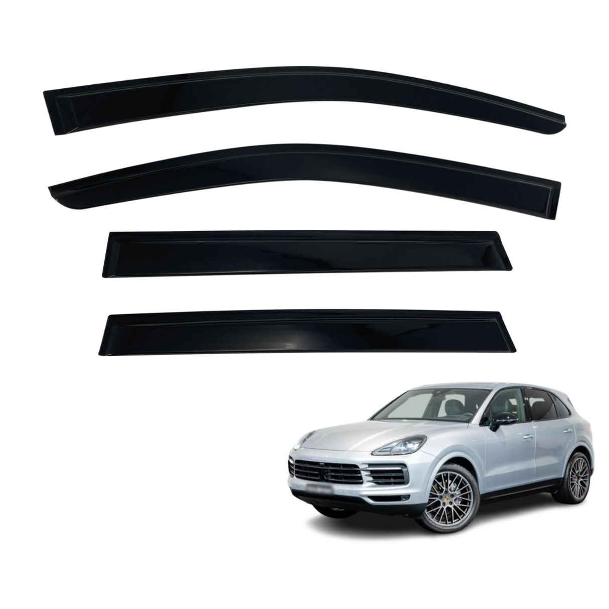 Luxury Weather Shields for Porsche Cayenne 92A Series 2010-2017