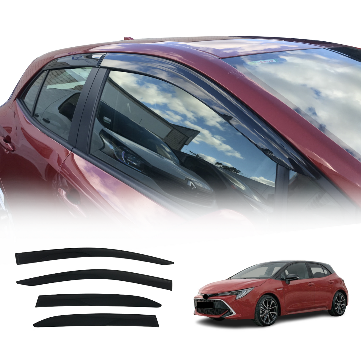 Luxury Weather Shields for Toyota Corolla Hatch 2018-Onwards