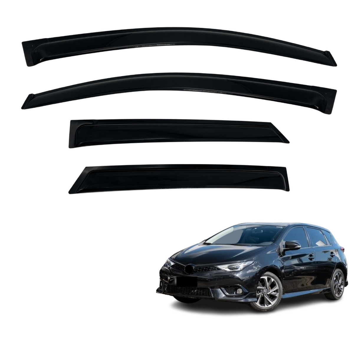 Luxury Weather Shields for Toyota Corolla Hatch 2012-2018