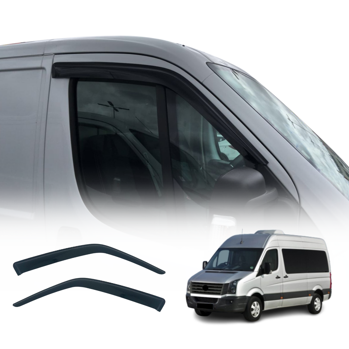 Weather Shields for Volkswagen Crafter 2006-2016 2PCS