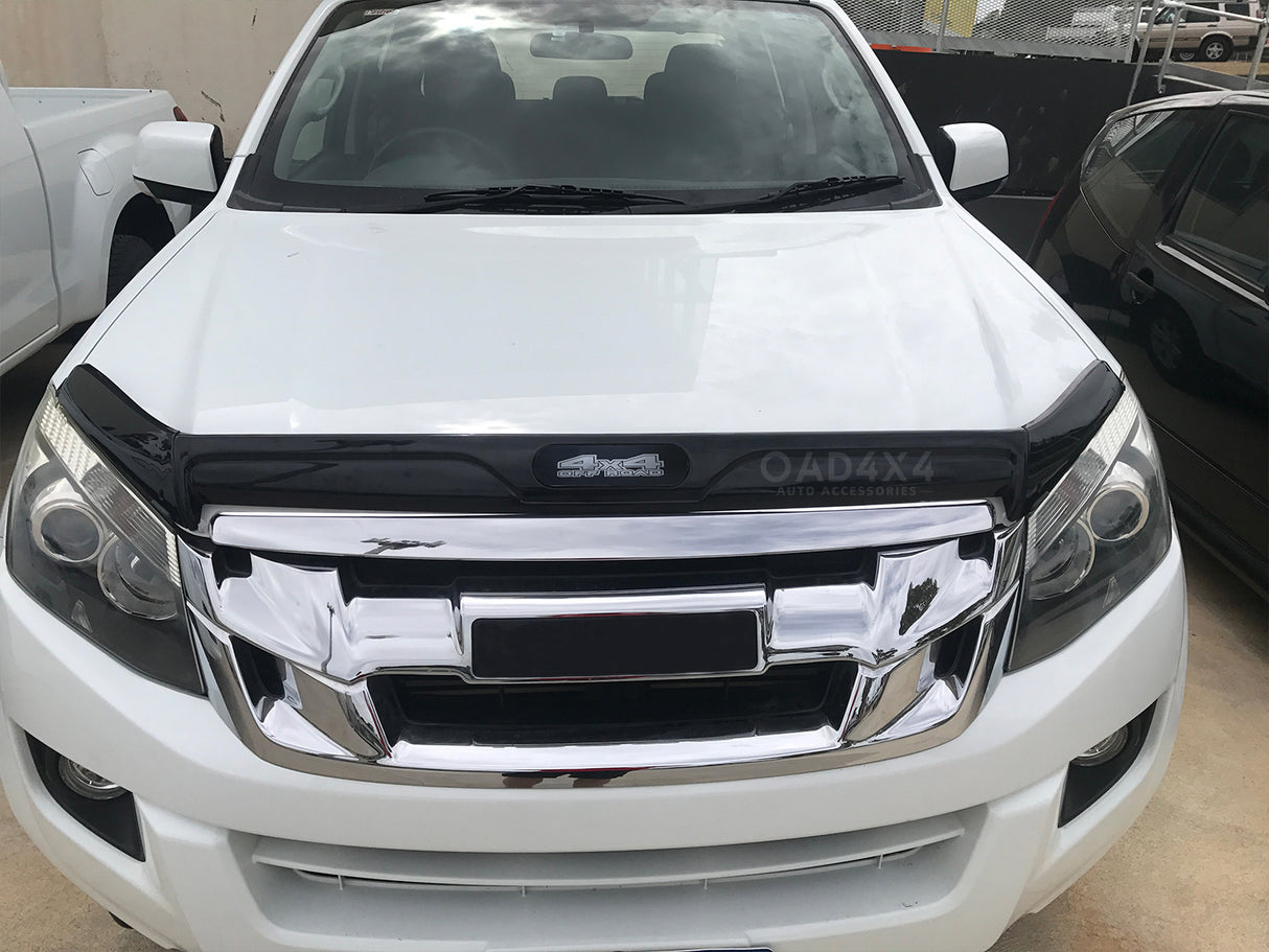 Bonnet Protector & Injection Weathershields for ISUZU DMAX D-MAX Single / Extra Cab 2012-2016 2PCS
