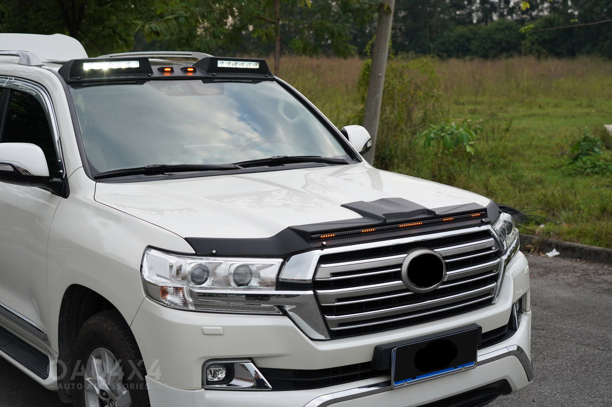Bonnet Protector with LED Lights for Toyota Land Cruiser 200 2016-2021