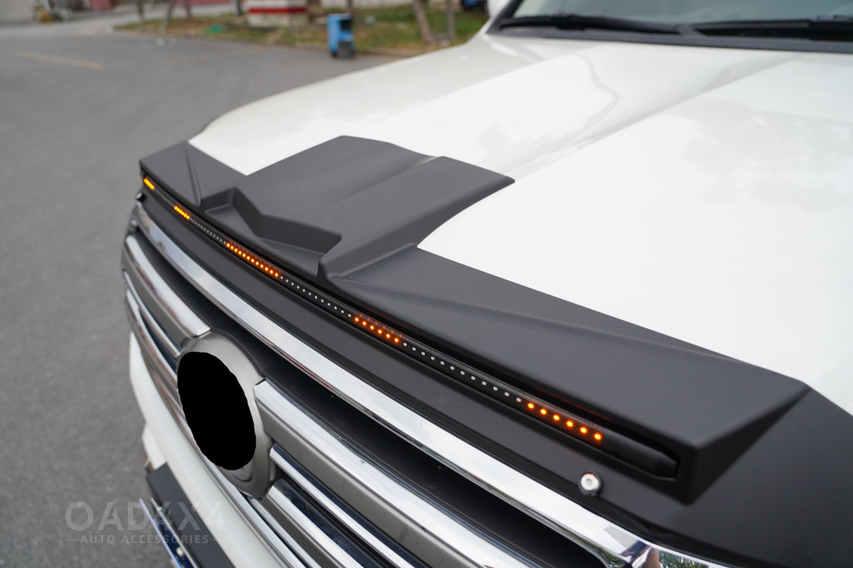 Bonnet Protector with LED Lights for Toyota Land Cruiser 200 2016-2021