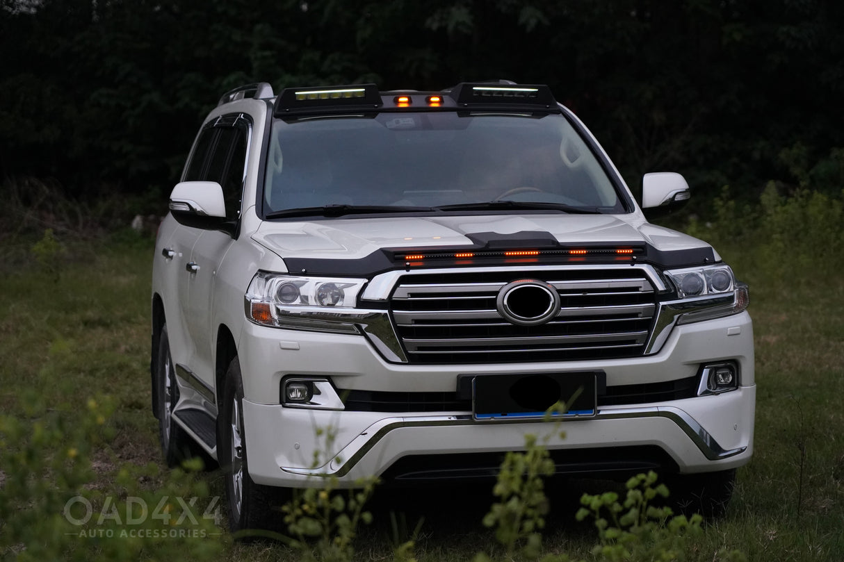 Bonnet Protector with LED Lights for Toyota Land Cruiser 200 2016-2021