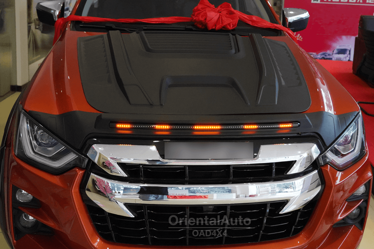 Bonnet Protector with LED Lights for ISUZU MU-X MUX 2021-Onwards