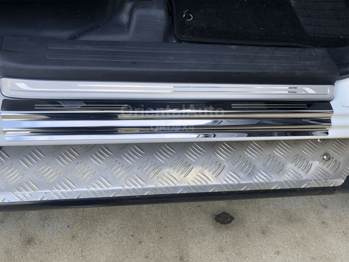 Floor Mats & Door Sill Protector for Mitsubishi Triton Dual Cab MQ MR 2015-2024