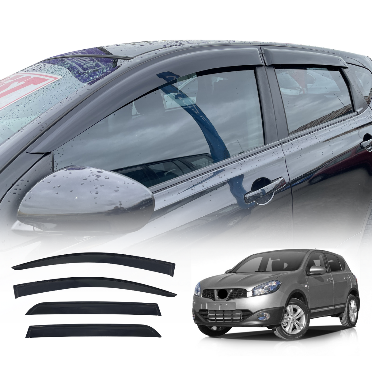 Weather Shields for Nissan Dualis 2007-2013