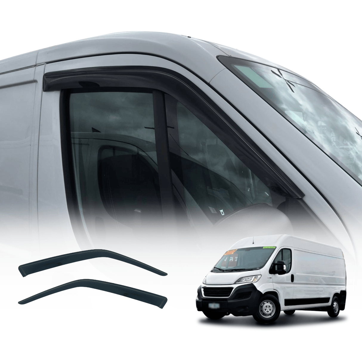 Weather Shields for Fiat Ducato 2007-Onwards 2PCS