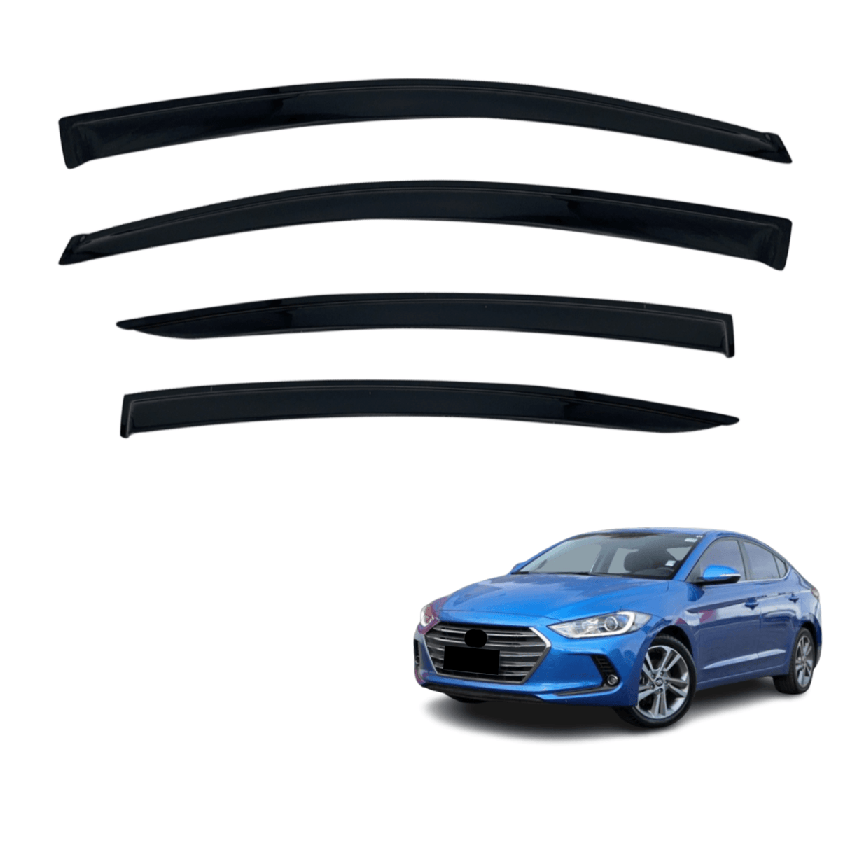 Luxury Weather Shields for Hyundai Elantra AD 2016-2020