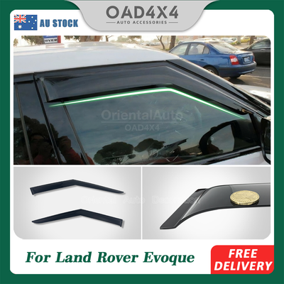 Premium Weathershields For Land Rover Range Rover Evoque 5 Doors 2PCS L538 2011-2018 Weather Shields Window Visor