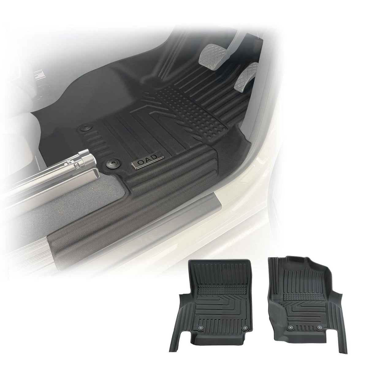 5D TPE Car Floor Mats for Volkswagen Amarok Single Cab 2H Series 2009-2022