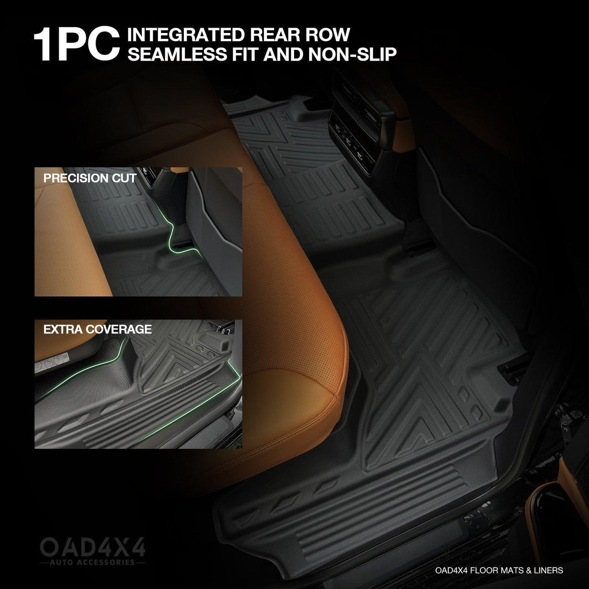 5D TPE Car Floor Mats for Toyota Land Cruiser 300 2021-Onwards