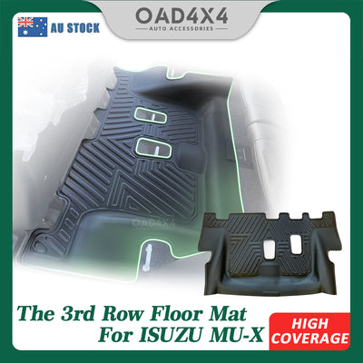 5D TPE 3rd /Third Row Floor Mats for ISUZU MU-X MUX 2021-Onwards Floor Mat Liner Car Mat