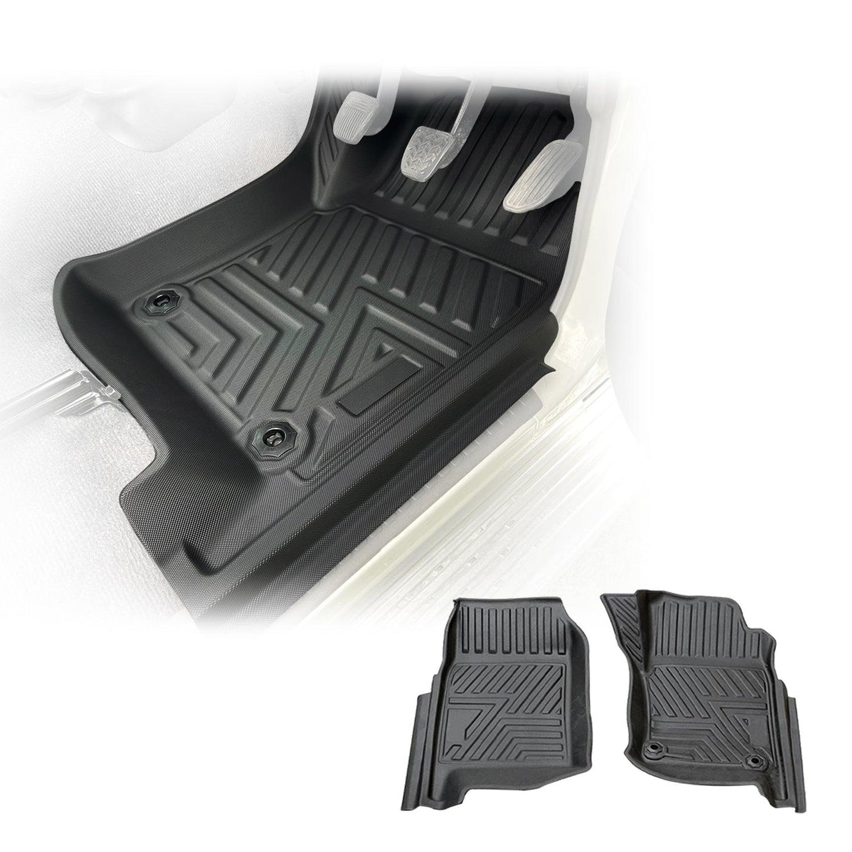 5D TPE Car Floor Mats for Toyota Land Cruiser 79 Single Cab 2012-2016