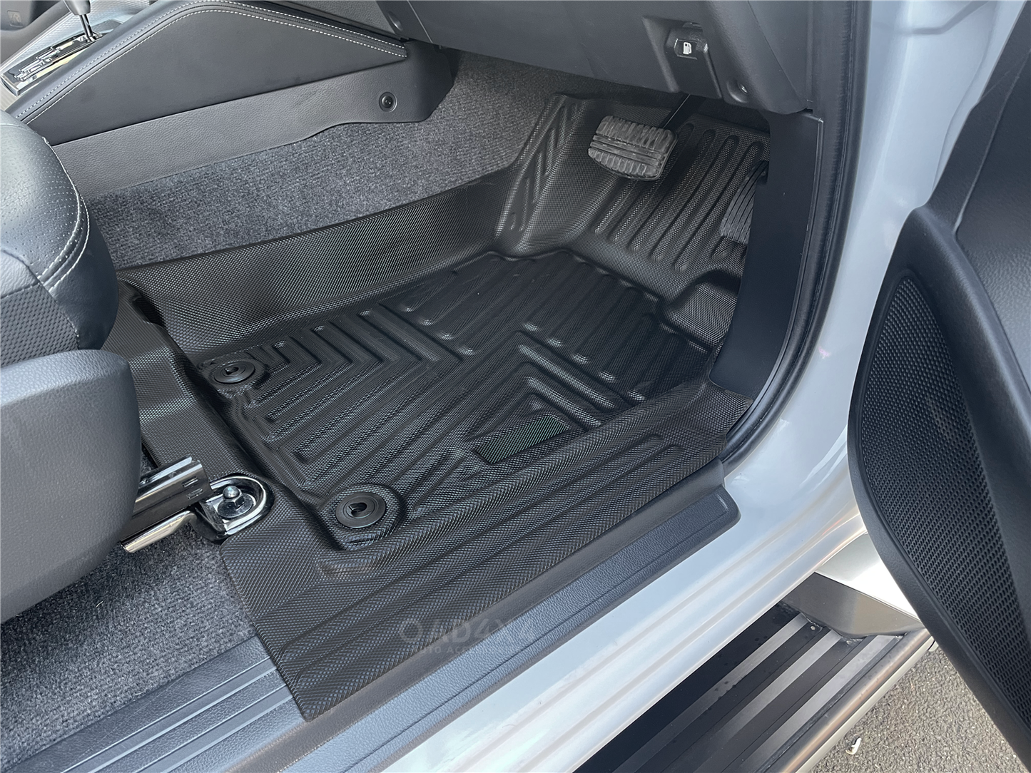 5D TPE Floor Mats for Mitsubishi Triton Dual Cab MQ MR 2015-2024 Door Sill Covered Tailored Car Mats